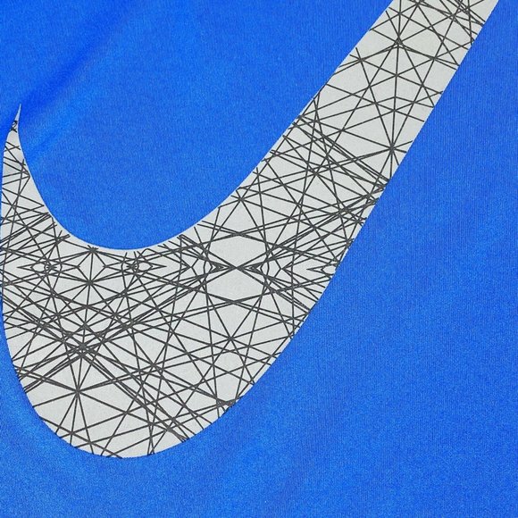 Nike Boys Player GFX Shirt Boys XL Logo Blue - Picture 3 of 9